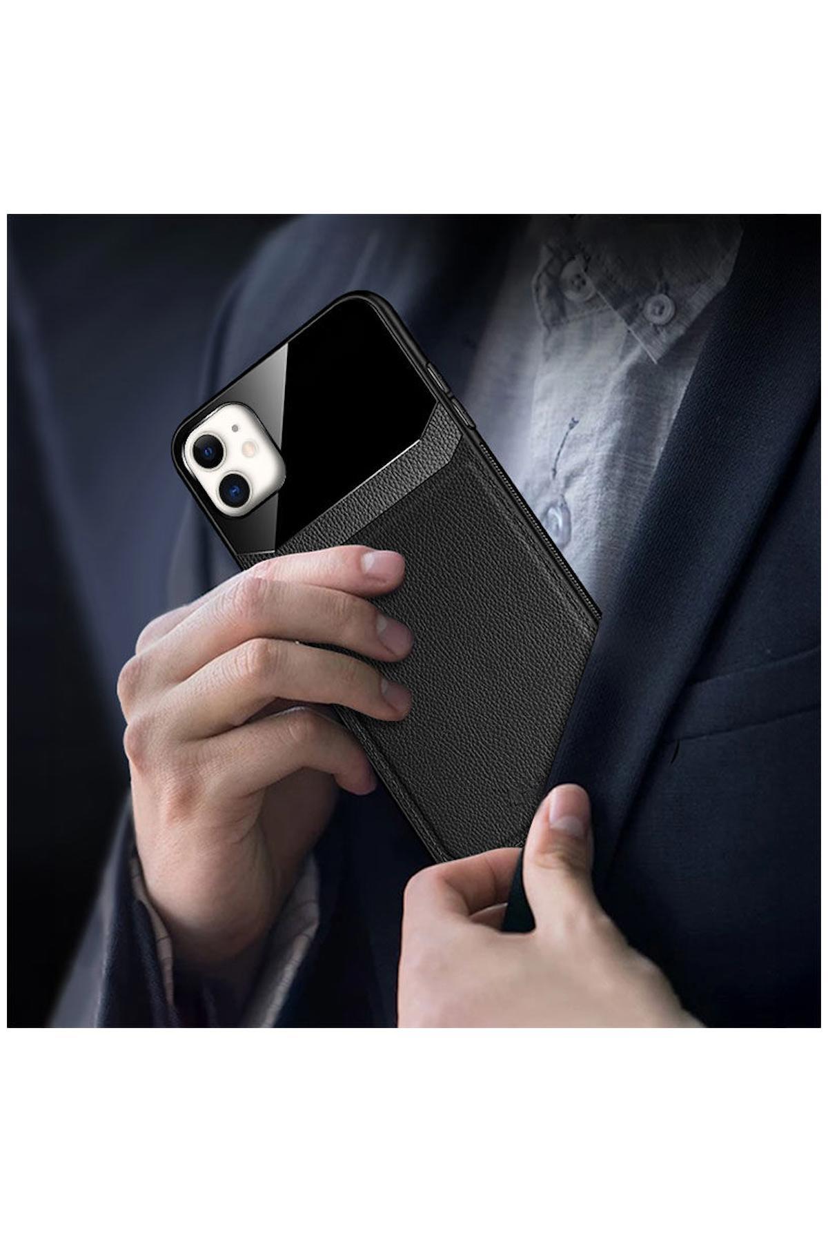 Apple iPhone 11 Uyumlu Kılıf Lens Deri Kılıf