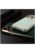 Apple iPhone 12 Pro Max Uyumlu Kılıf Golden Silikon Kılıf