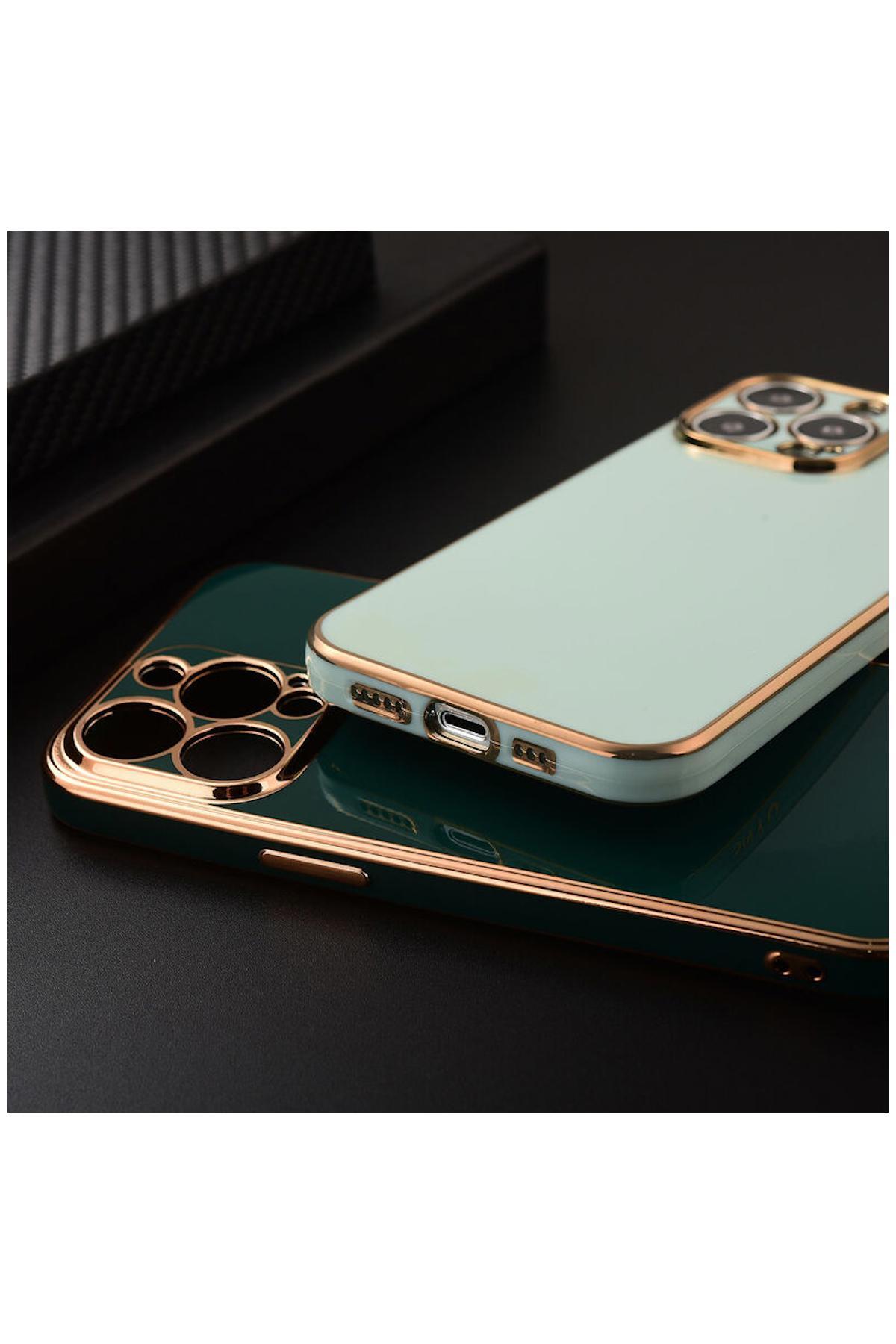 Apple iPhone 12 Pro Max Uyumlu Kılıf Golden Silikon Kılıf