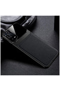 Oppo A55 Uyumlu Kılıf Lens Deri Kılıf