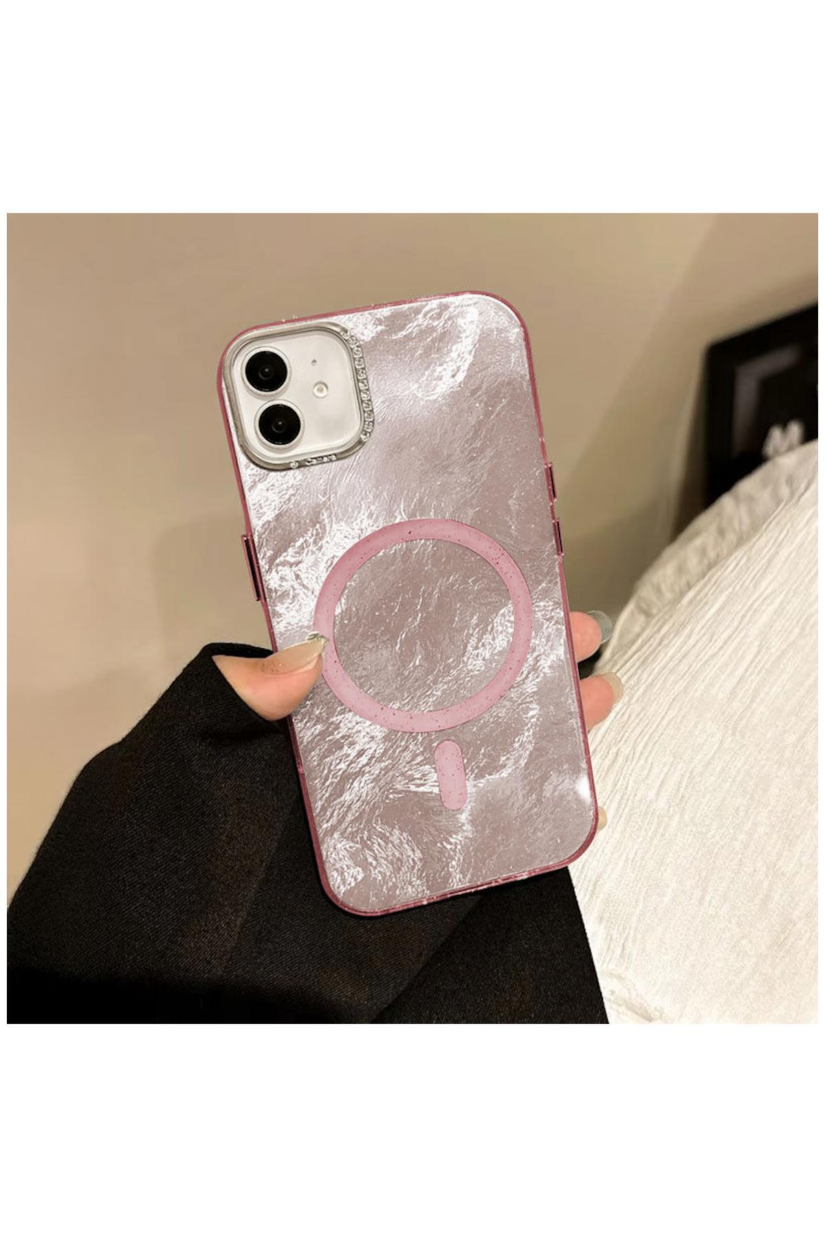 Apple iPhone 11 Uyumlu Kılıf Glow Taşlı Silikon Kılıf