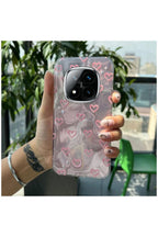 Xiaomi Redmi Note 14 Pro Plus 5G Uyumlu Kılıf Zebana Pink Heart Silikon Kılıf