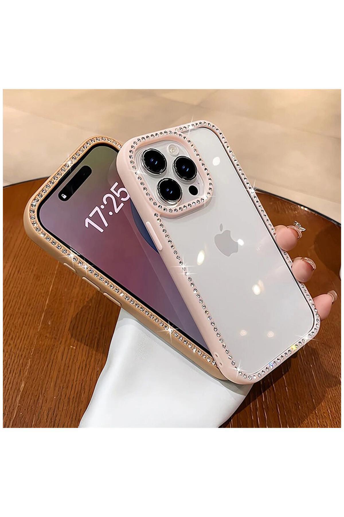 Apple iPhone 11 Uyumlu Kılıf Zebana Bling Diamond Silikon Kılıf Siyah