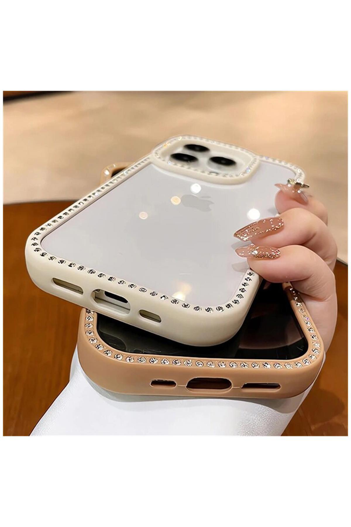 Apple iPhone 11 Uyumlu Kılıf Zebana Bling Diamond Silikon Kılıf Siyah