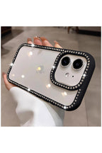 Apple iPhone 11 Uyumlu Kılıf Zebana Bling Diamond Silikon Kılıf Siyah