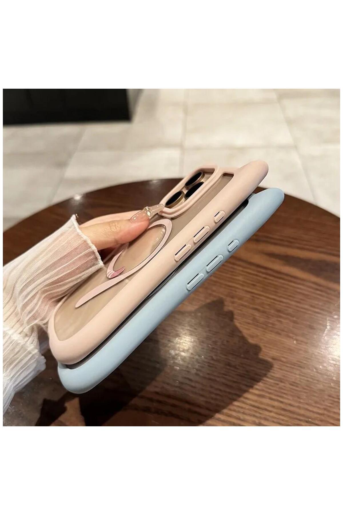 Apple iPhone 13 Uyumlu Kılıf Zebana MagiCat Silikon Kılıf Siyah