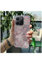 Xiaomi Redmi Note 14 Uyumlu Kılıf Zebana Pink Heart Silikon Kılıf