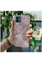 Samsung Galaxy A06 Uyumlu Kılıf Zebana Pink Heart Silikon Kılıf