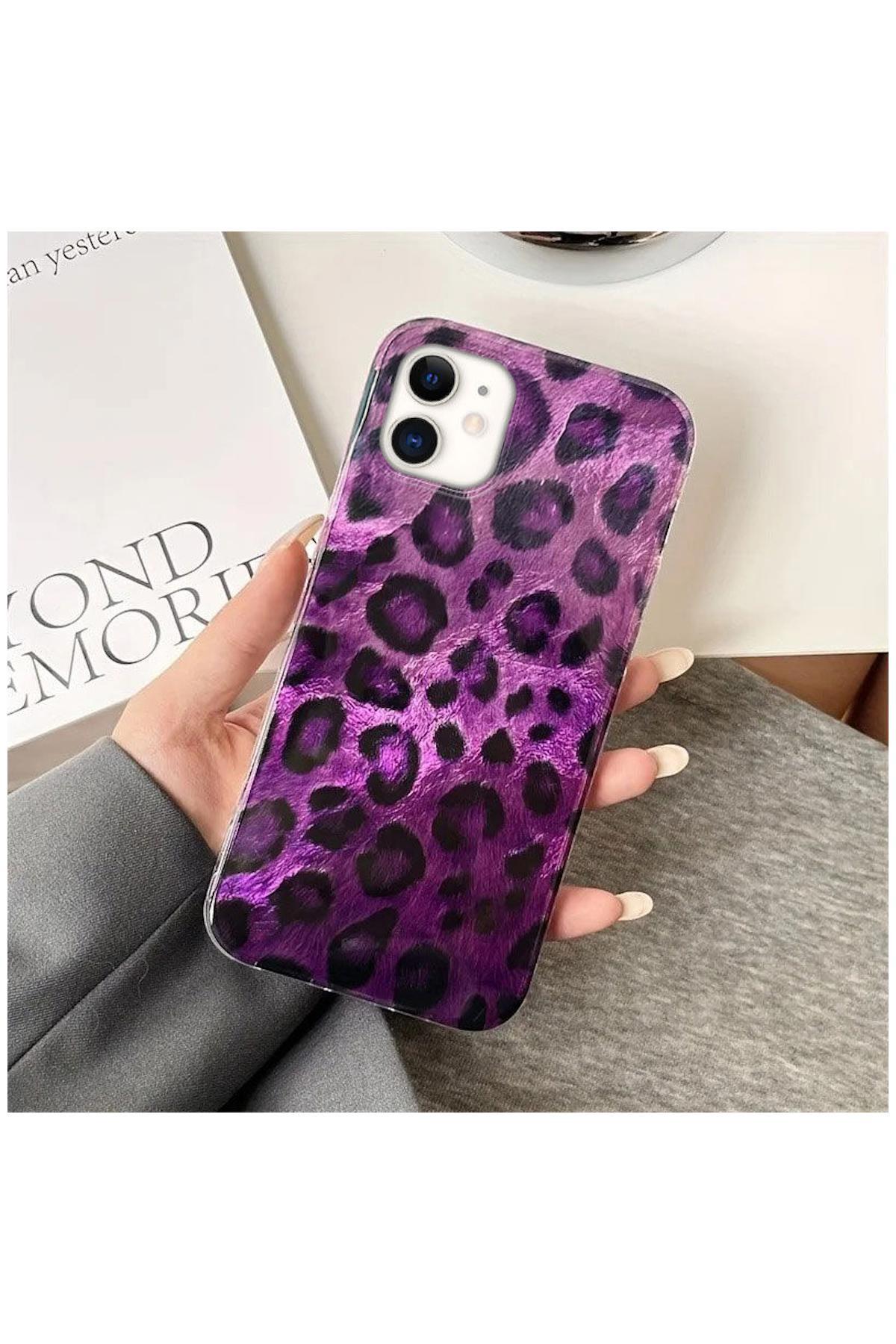 Apple iPhone 11 Uyumlu Kılıf Zebana Luxe Leopard Silikon Kılıf
