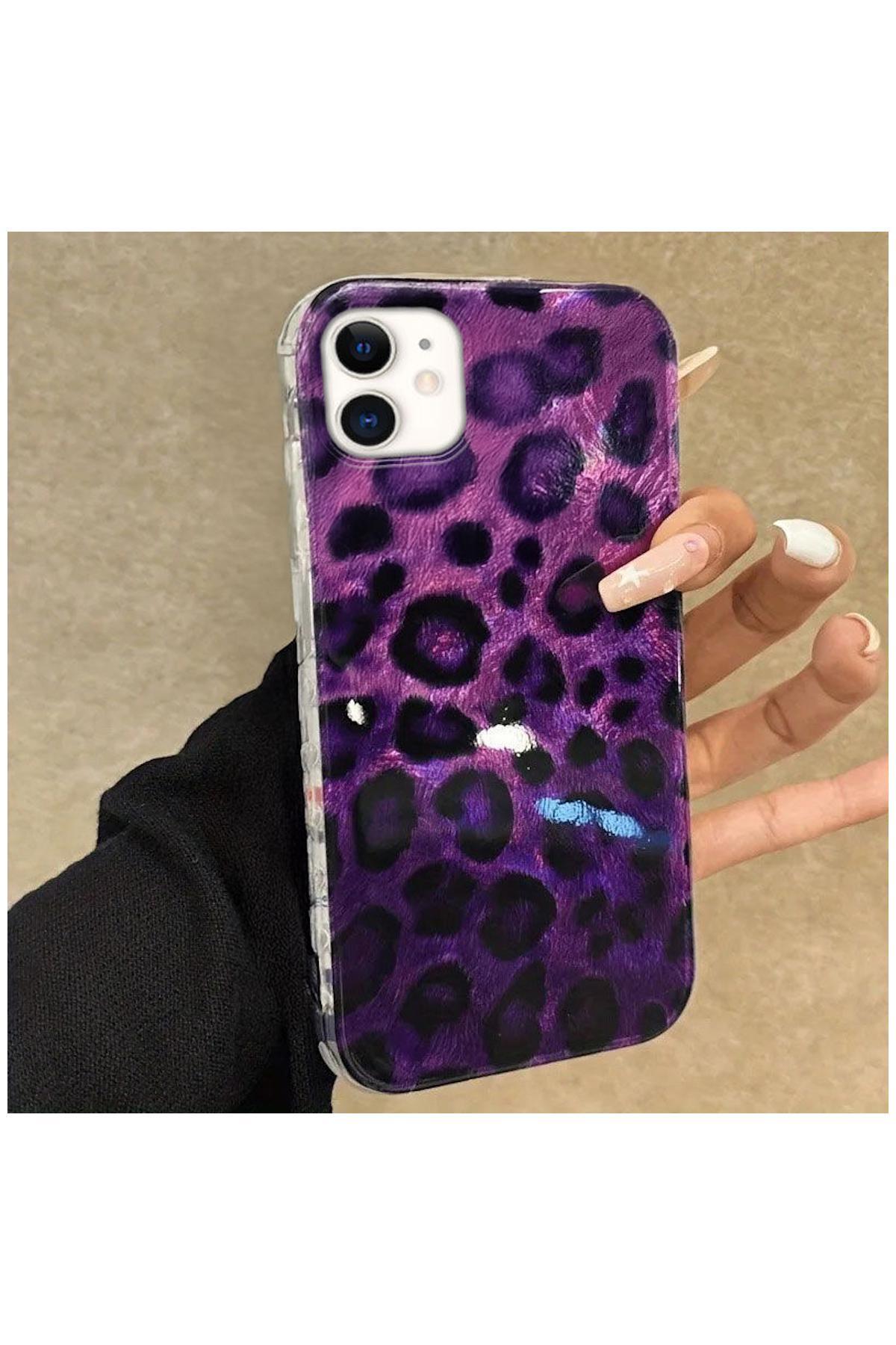 Apple iPhone 11 Uyumlu Kılıf Zebana Luxe Leopard Silikon Kılıf