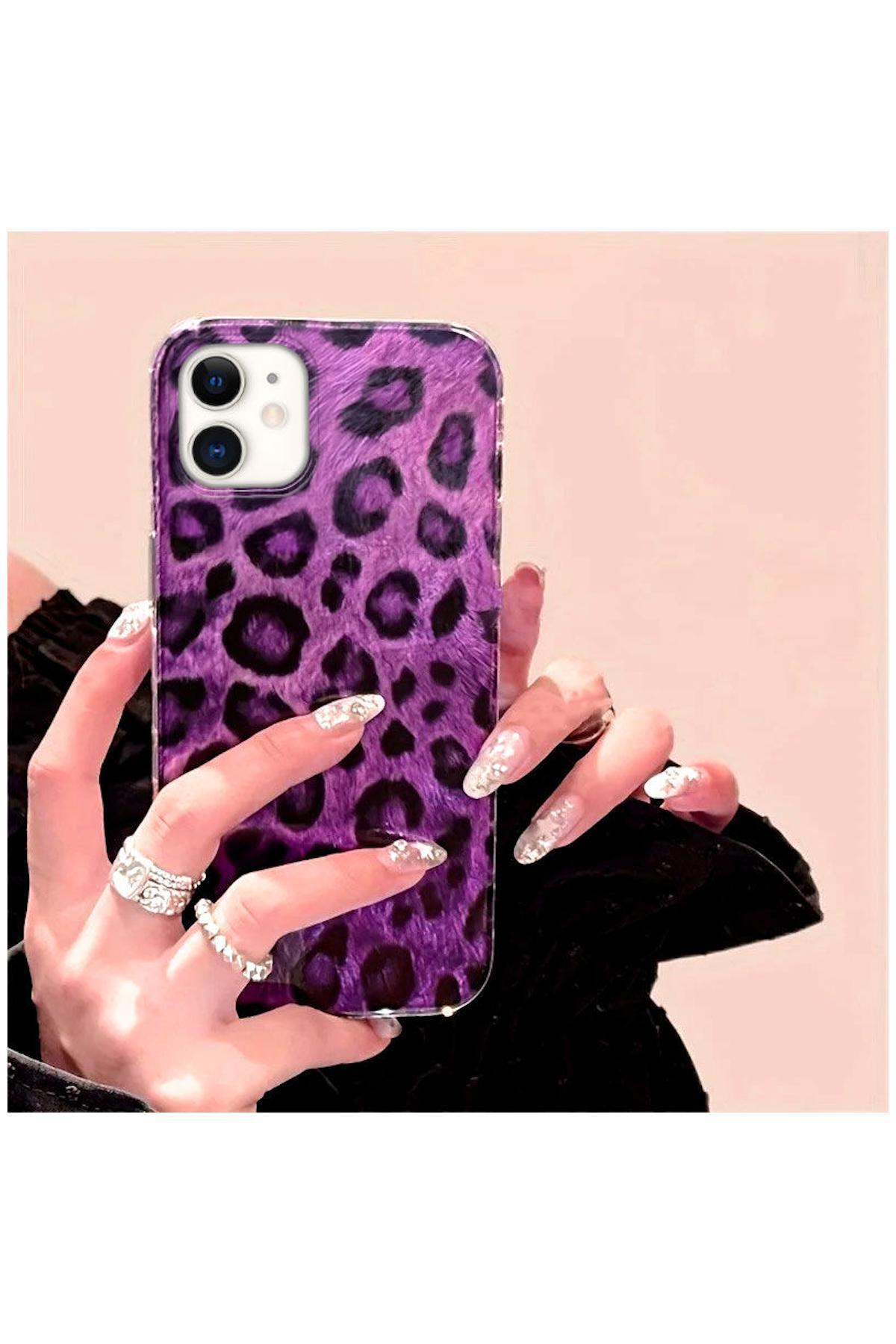 Apple iPhone 11 Uyumlu Kılıf Zebana Luxe Leopard Silikon Kılıf