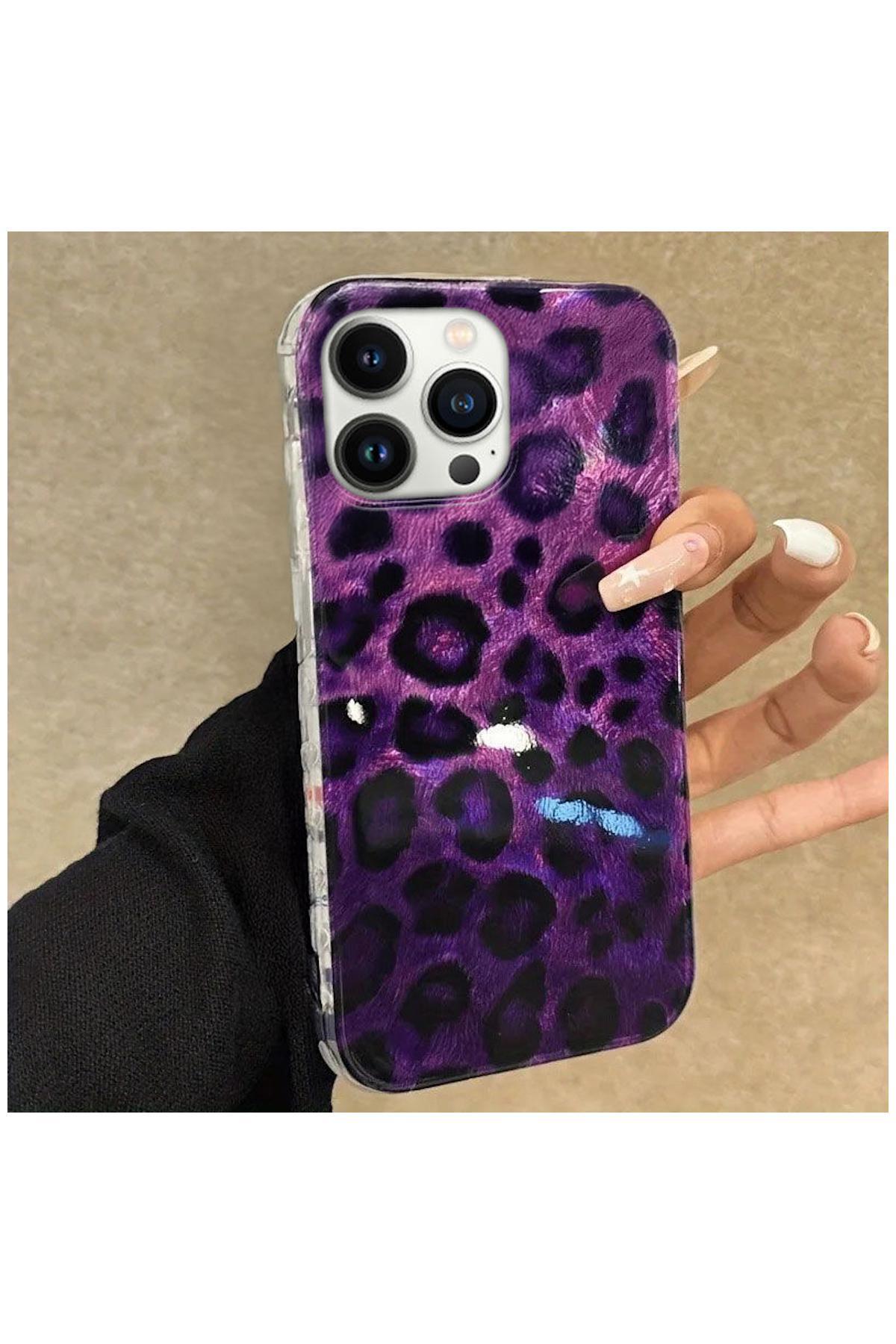 Apple iPhone 16 Uyumlu Kılıf Zebana Luxe Leopard Silikon Kılıf