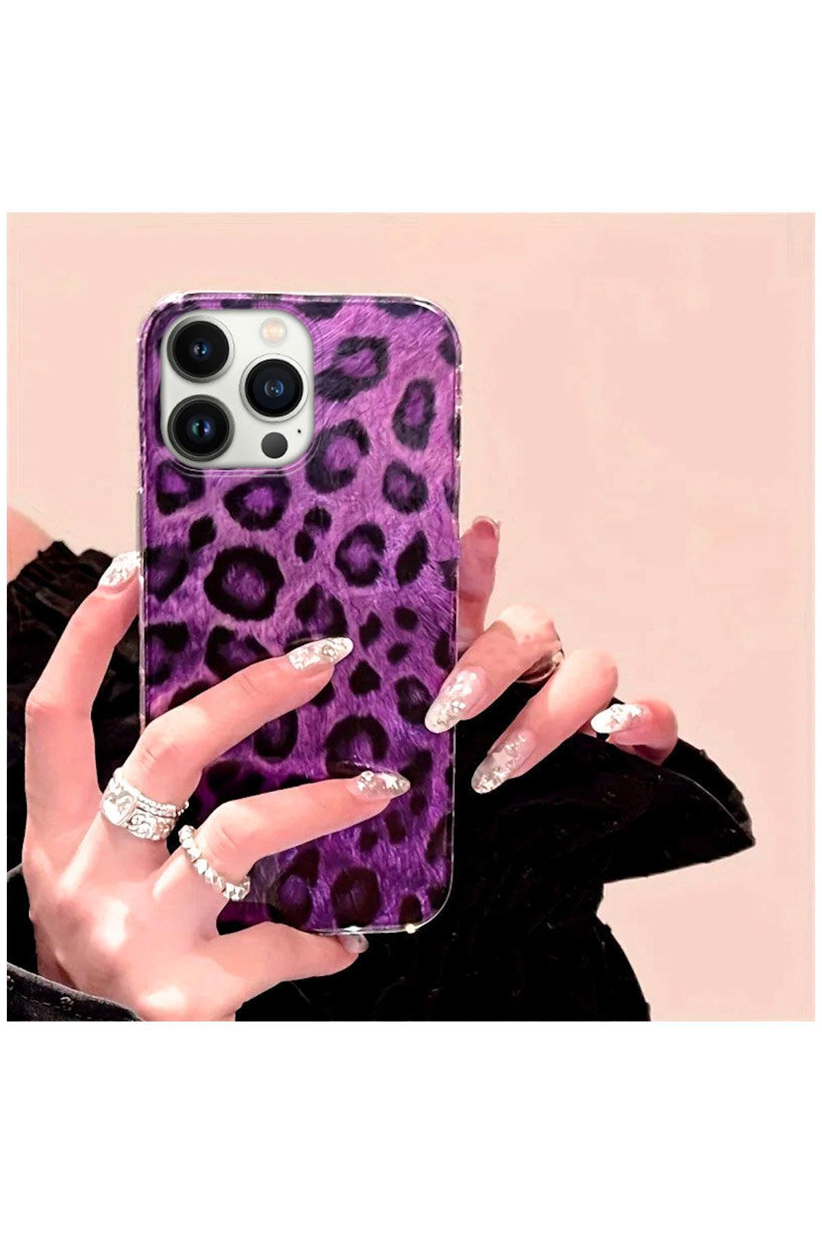 Apple iPhone 16 Uyumlu Kılıf Zebana Luxe Leopard Silikon Kılıf