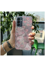 Samsung Galaxy A25 5G Uyumlu Kılıf Zebana Pink Heart Silikon Kılıf