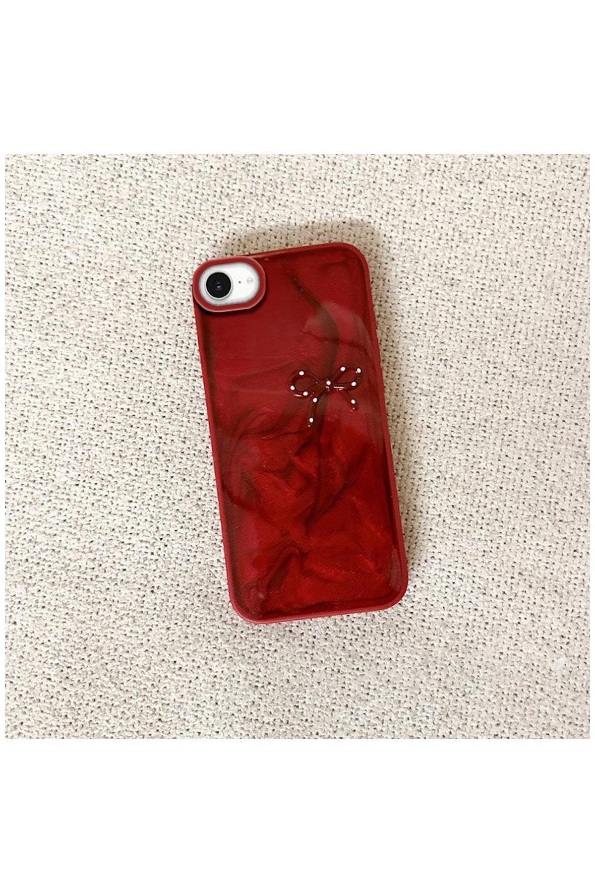 Apple iPhone 16e Uyumlu Kılıf Fionka Silikon Kılıf Kırmızı