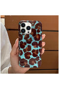 Apple iPhone 15 Pro Max Uyumlu Kılıf Zebana Luxe Leopard Silikon Kılıf