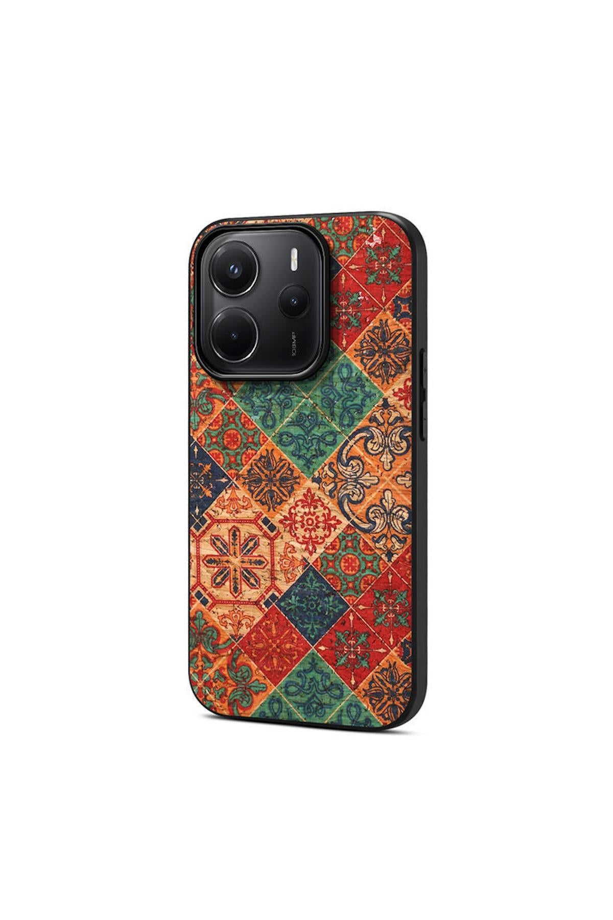 Xiaomi Redmi Note 14 5G Uyumlu Kılıf Vintage Kumaş Kılıf Desen 3