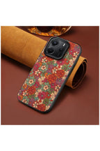 Xiaomi Redmi Note 14 5G Uyumlu Kılıf Zebana Vintage Kumaş Kılıf Desen 1