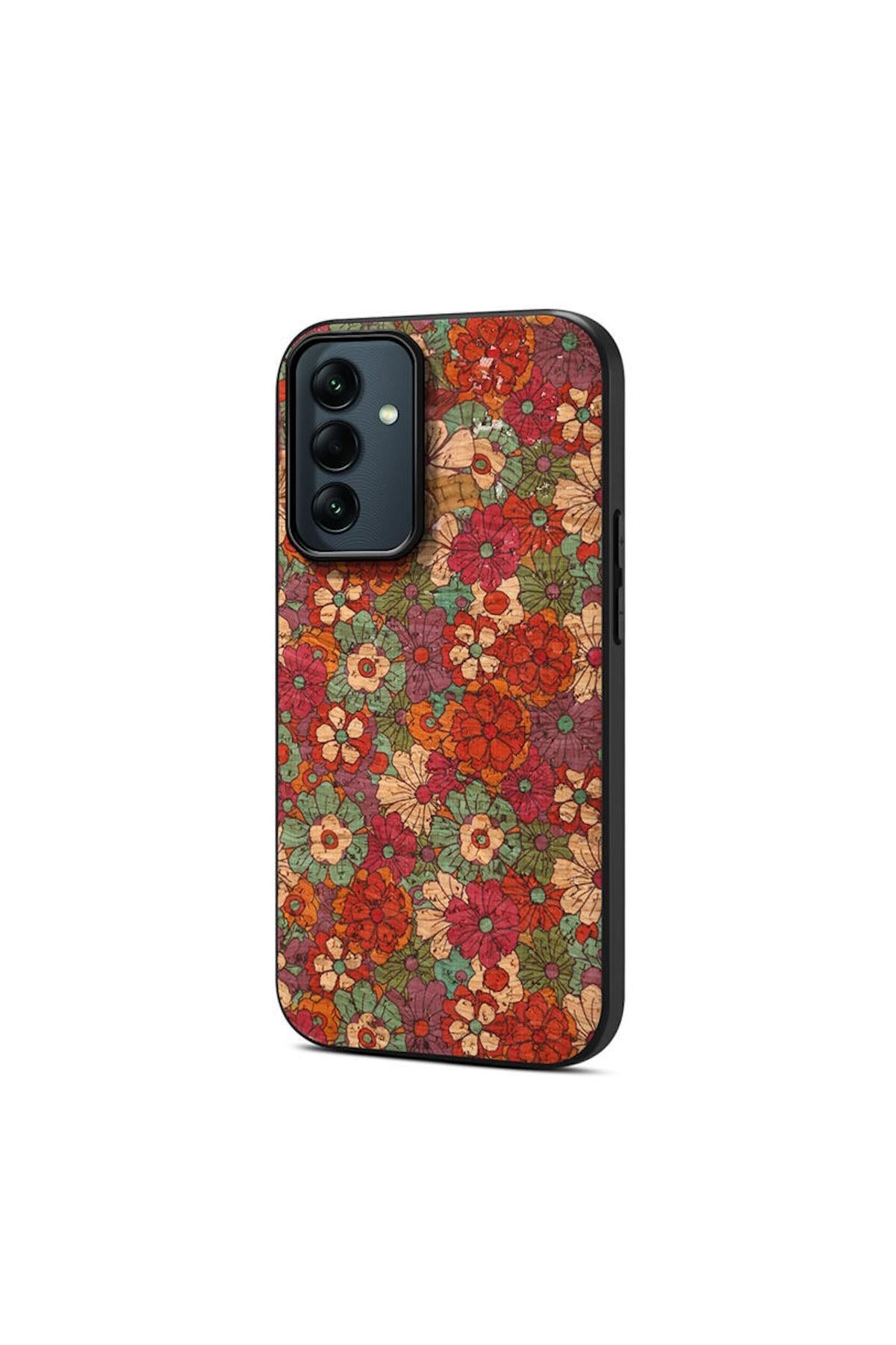 Samsung Galaxy A16 Uyumlu Kılıf Zebana Vintage Kumaş Kılıf Desen 1