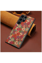 Samsung Galaxy S25 Ultra Uyumlu Kılıf Vintage Kumaş Kılıf Desen 1