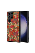 Samsung Galaxy S25 Ultra Uyumlu Kılıf Vintage Kumaş Kılıf Desen 1