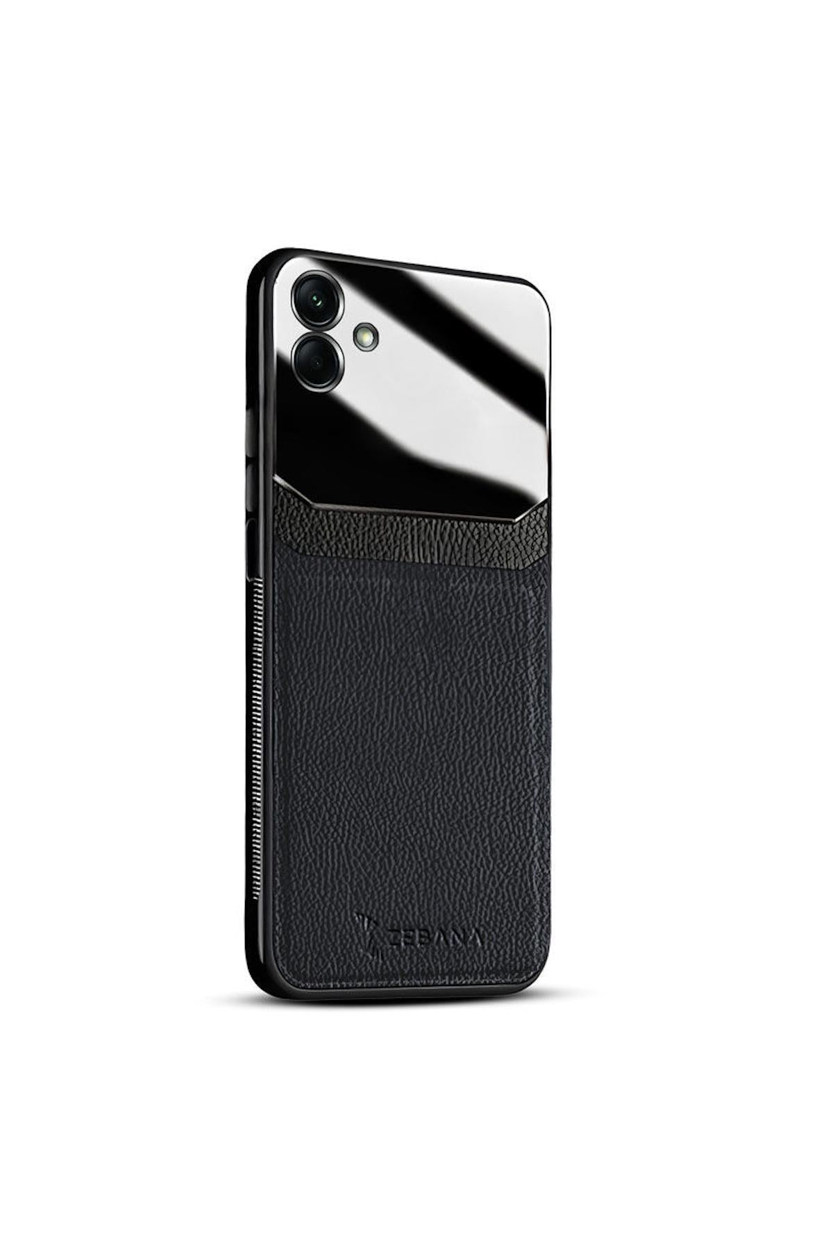 Samsung Galaxy A06 Uyumlu Kılıf Zebana Lens Deri Kılıf