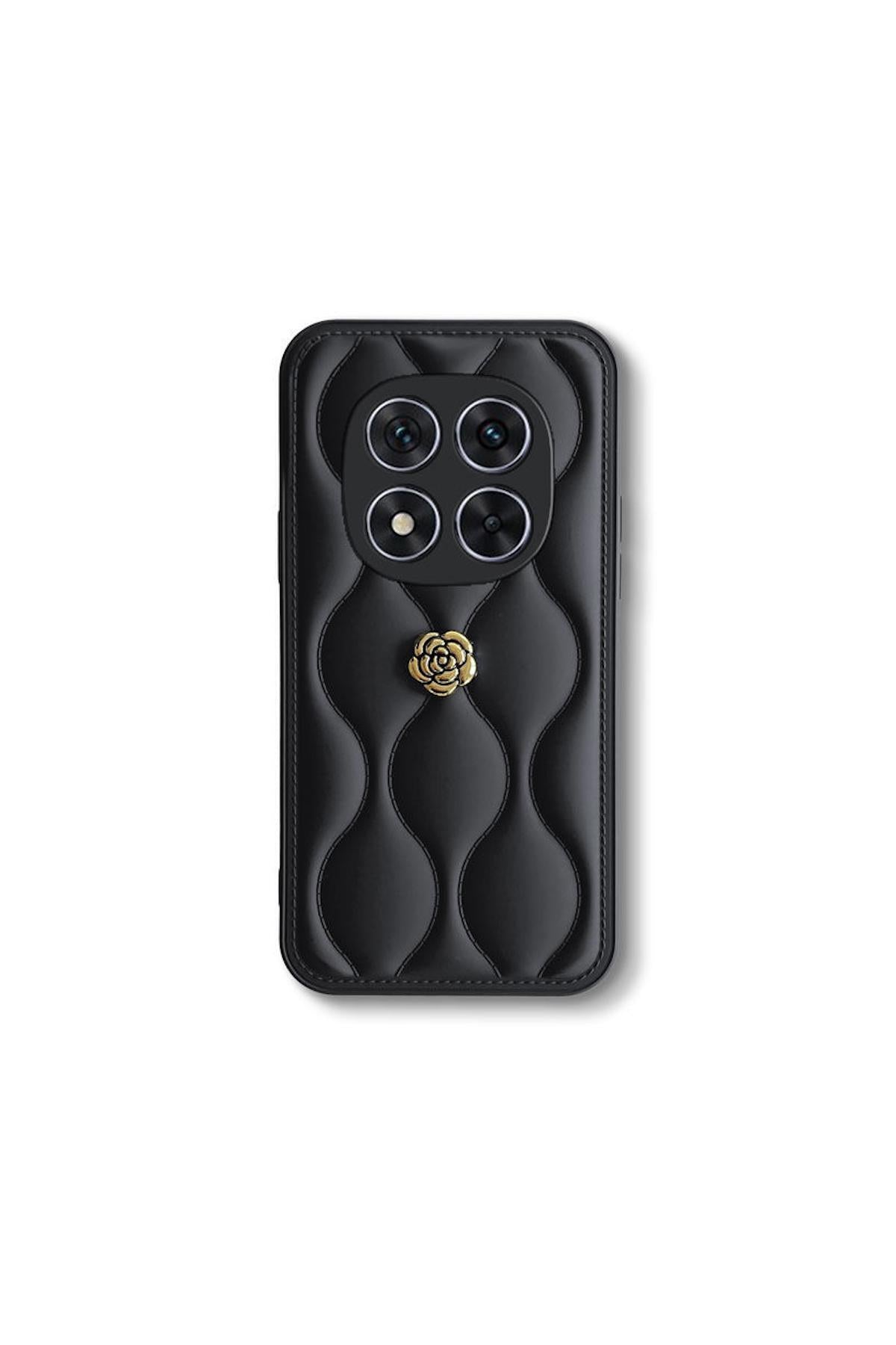 Xiaomi Redmi Note 14 Pro 5G Uyumlu Kılıf Zebana Camellia Deri Kılıf