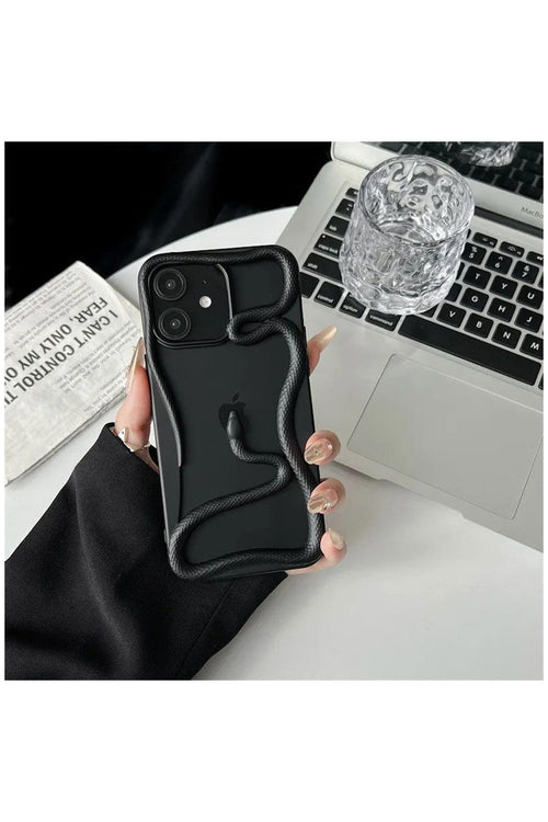 Apple iPhone 11 Uyumlu Kılıf Zebana 3D Snake Silikon Kılıf