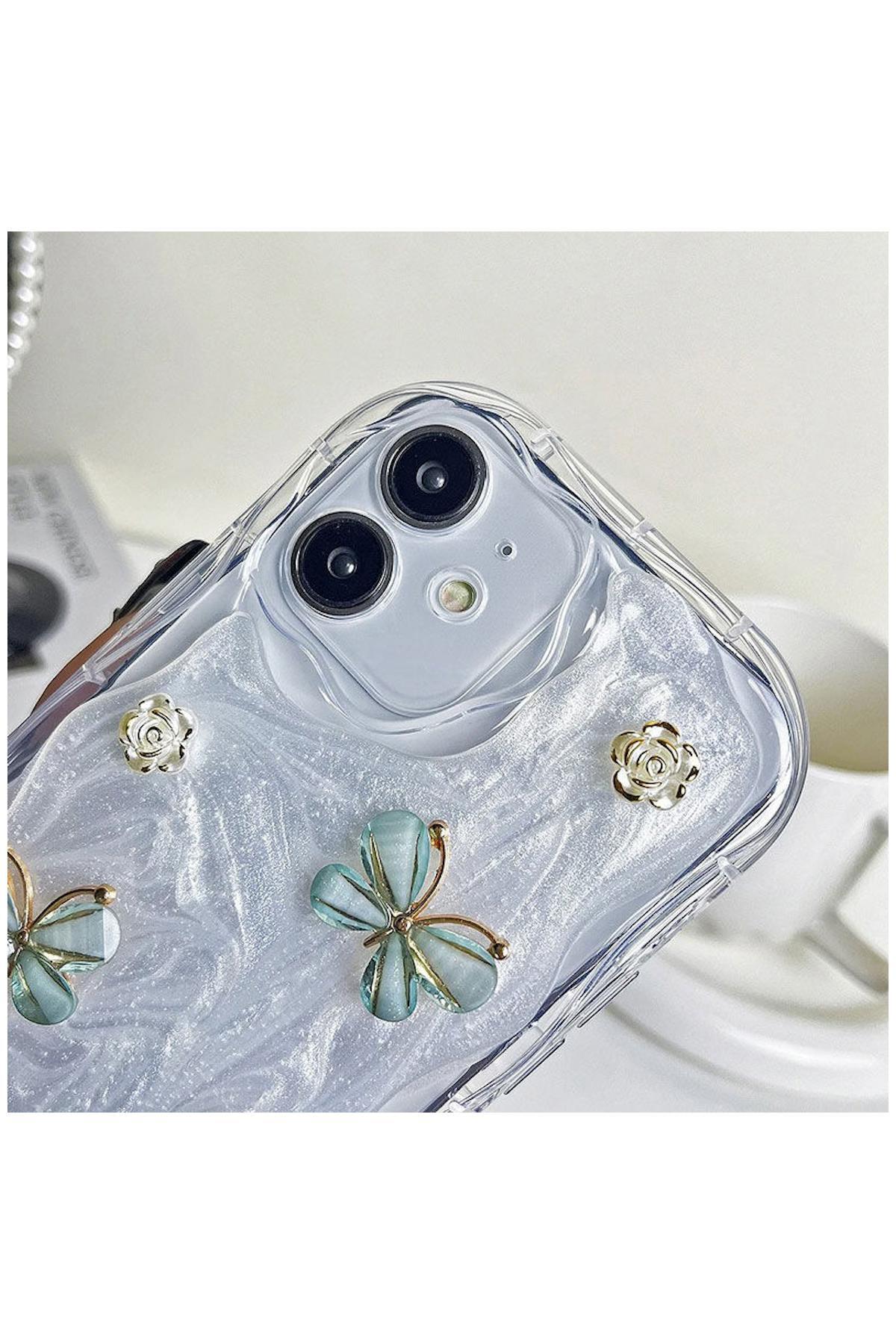 Apple iPhone 11 Uyumlu Kılıf Zebana Floral Silikon Kılıf