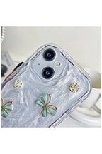 Apple iPhone 13 Uyumlu Kılıf Zebana Floral Silikon Kılıf Yeşil