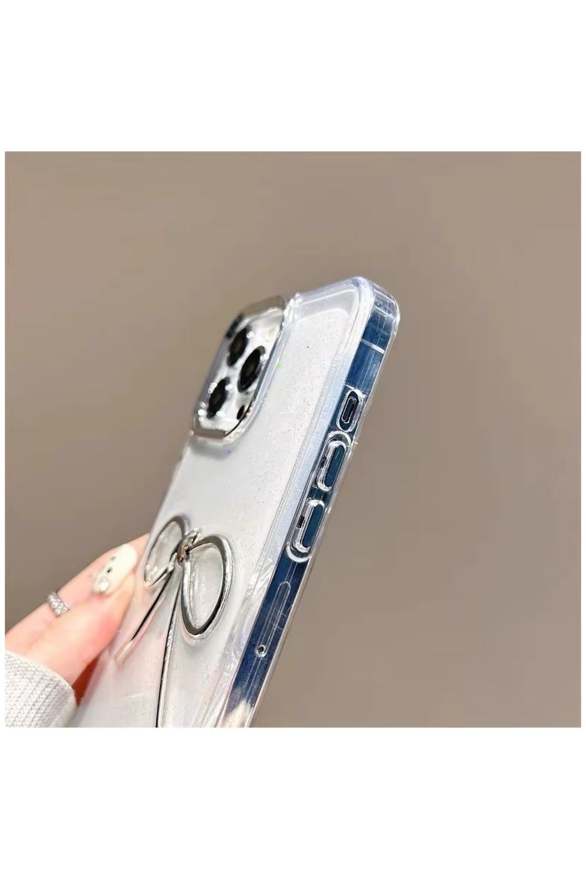 Apple iPhone 13 Uyumlu Kılıf Bow Silikon Kılıf