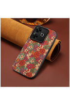 Xiaomi Redmi 13 Uyumlu Kılıf Zebana Vintage Kumaş Kılıf Desen 1