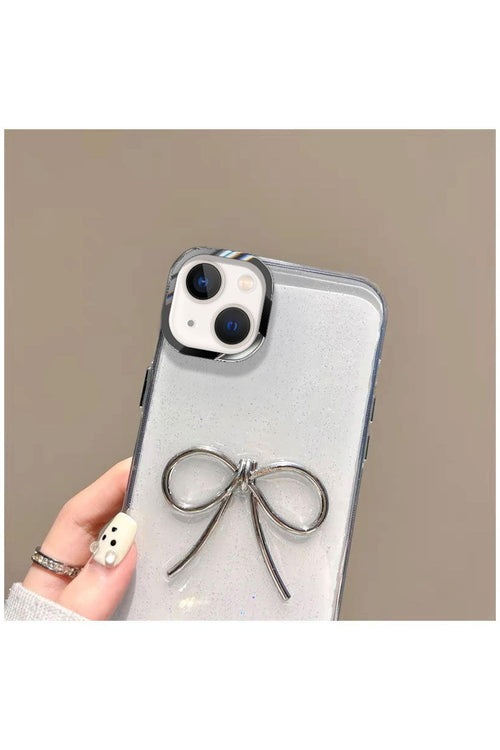 Apple iPhone 13 Uyumlu Kılıf Bow Silikon Kılıf