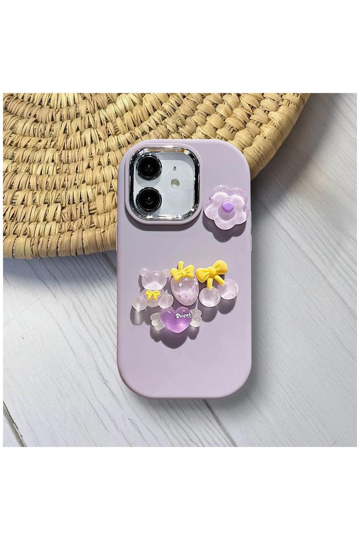 Apple iPhone 11 Uyumlu Kılıf Zebana Berry Silikon Kılıf