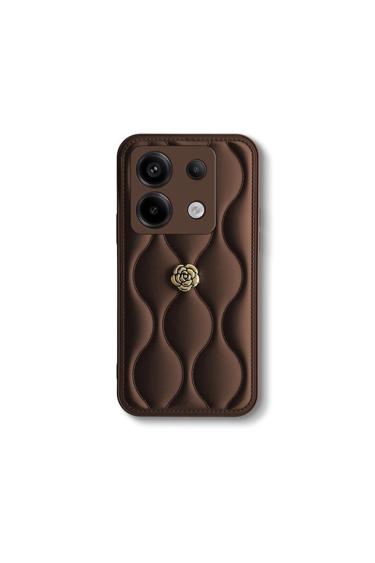 Xiaomi Redmi Note 13 Pro 5G Uyumlu Kılıf Zebana Camellia Deri Kılıf