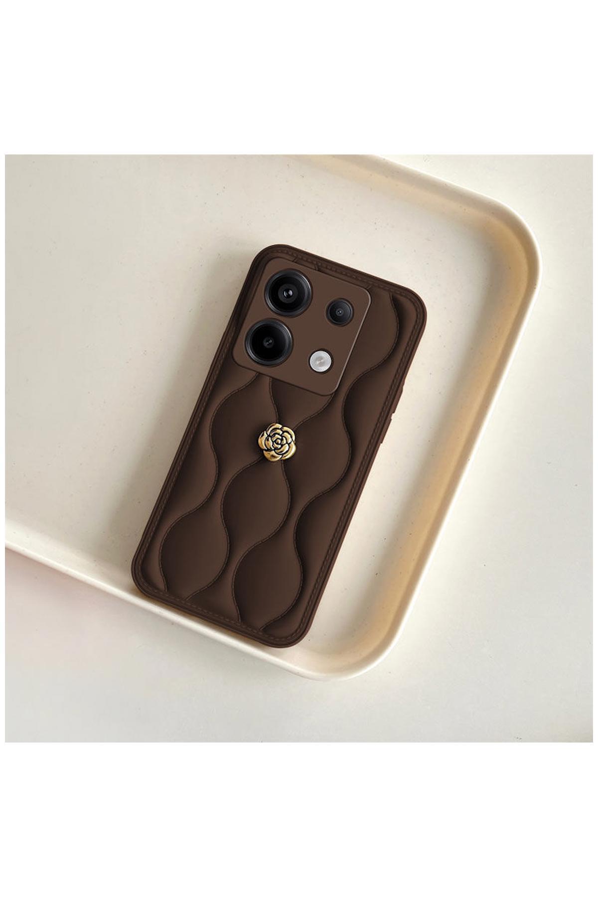 Xiaomi Redmi Note 13 Pro 5G Uyumlu Kılıf Zebana Camellia Deri Kılıf