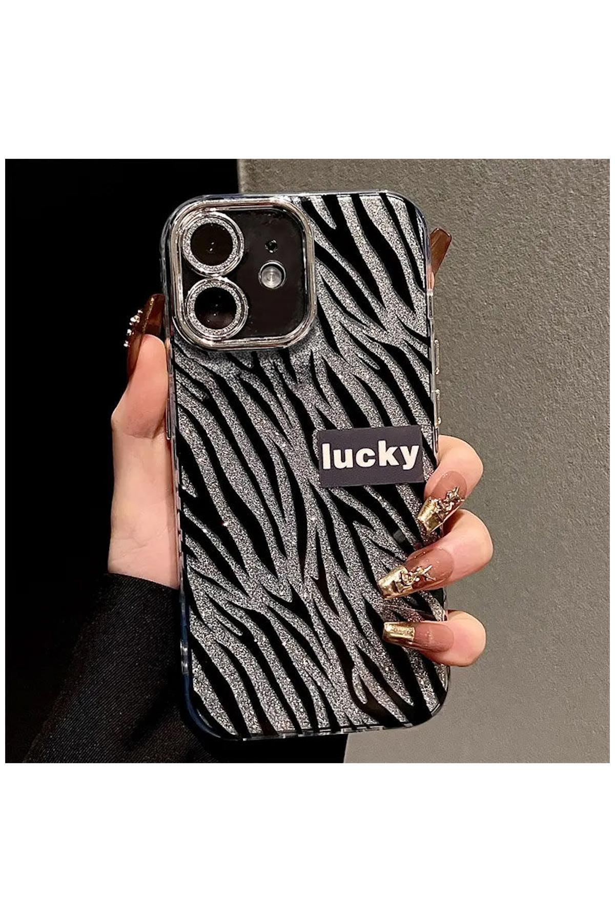 Apple iPhone 11 Uyumlu Kılıf Zebana Lucky Silikon Kılıf