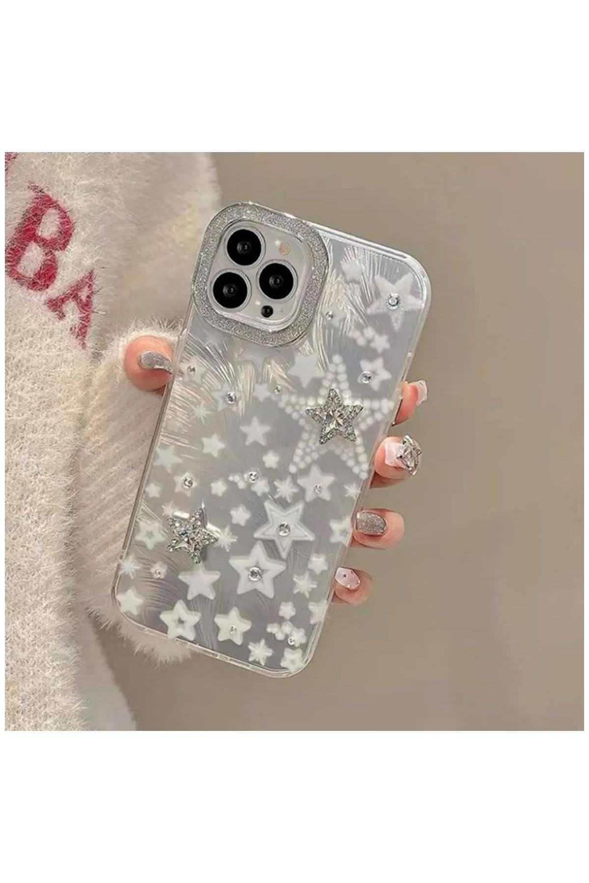 Apple iPhone 14 Pro Max Uyumlu Kılıf Zebana Stardom Silikon Kılıf