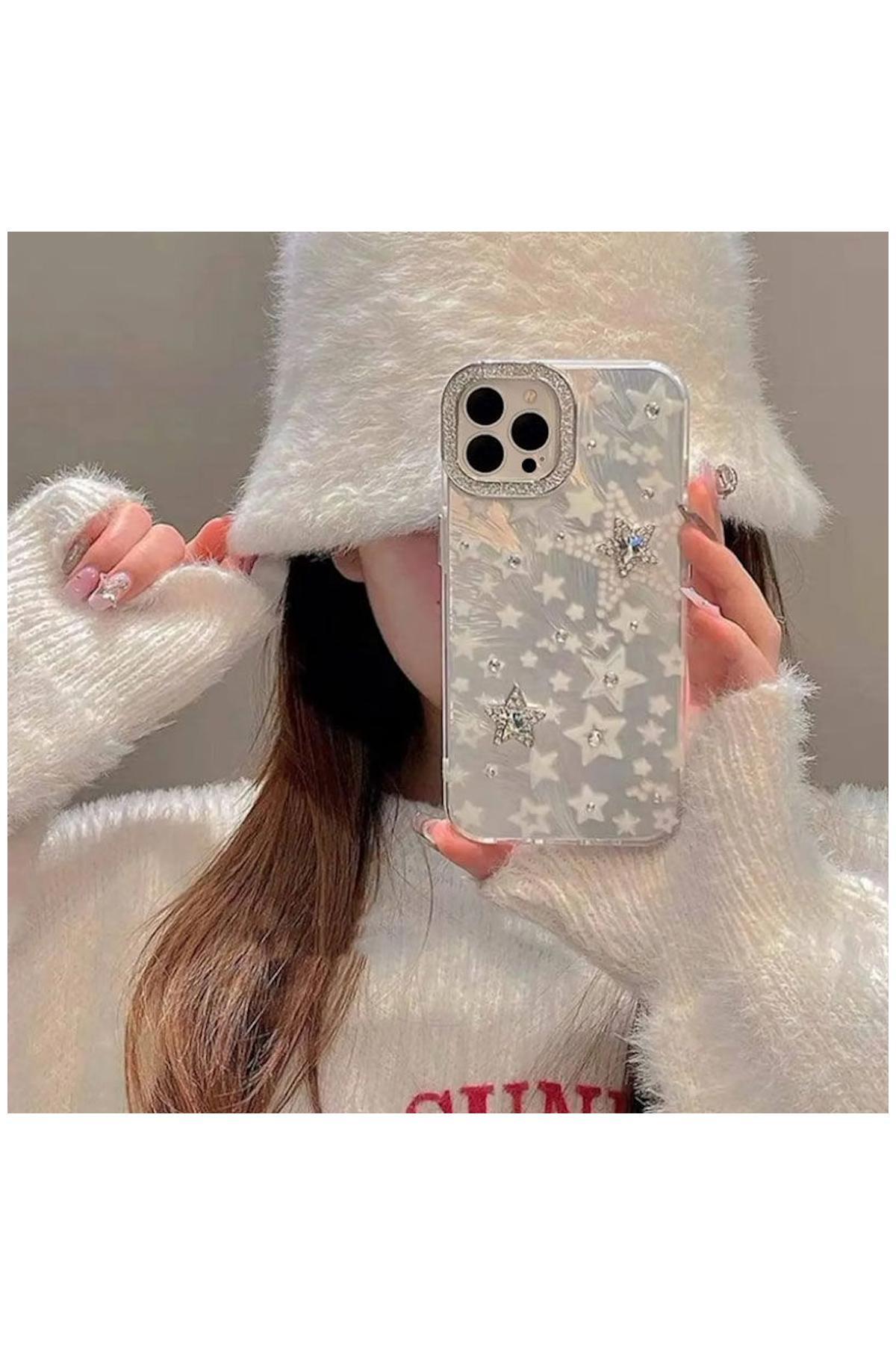 Apple iPhone 14 Pro Max Uyumlu Kılıf Zebana Stardom Silikon Kılıf