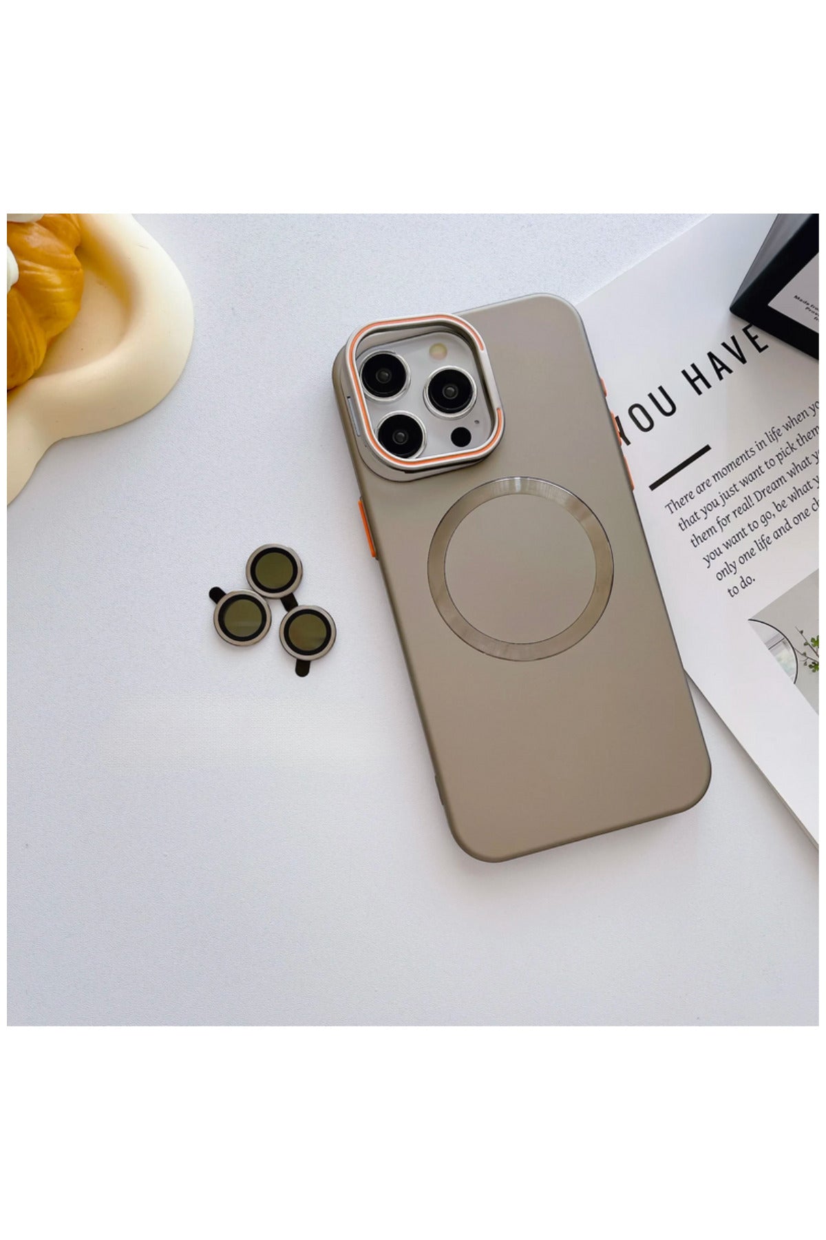 Apple Iphone 15 Pro Uyumlu Kılıf Titanium Rubber Kılıf (KABLOSUZ ŞARJ DESTEKLİ)