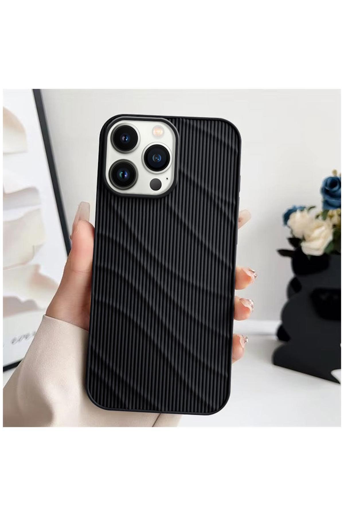 Apple iPhone 14 Pro Max Uyumlu Kılıf Fine-Line Silikon Kılıf Gri