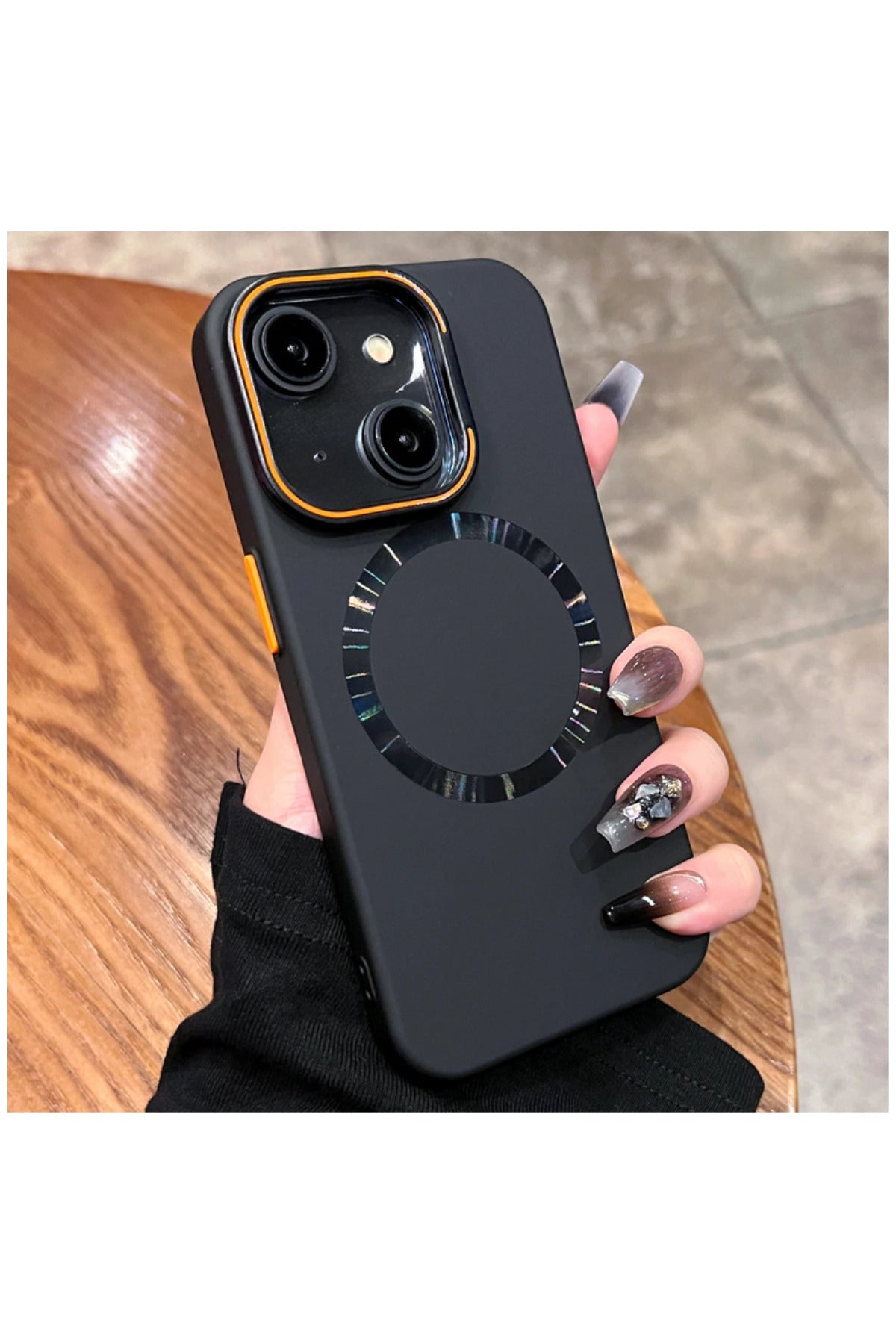 Apple iPhone 15 Uyumlu Kılıf Zebana Titanium Rubber Kılıf