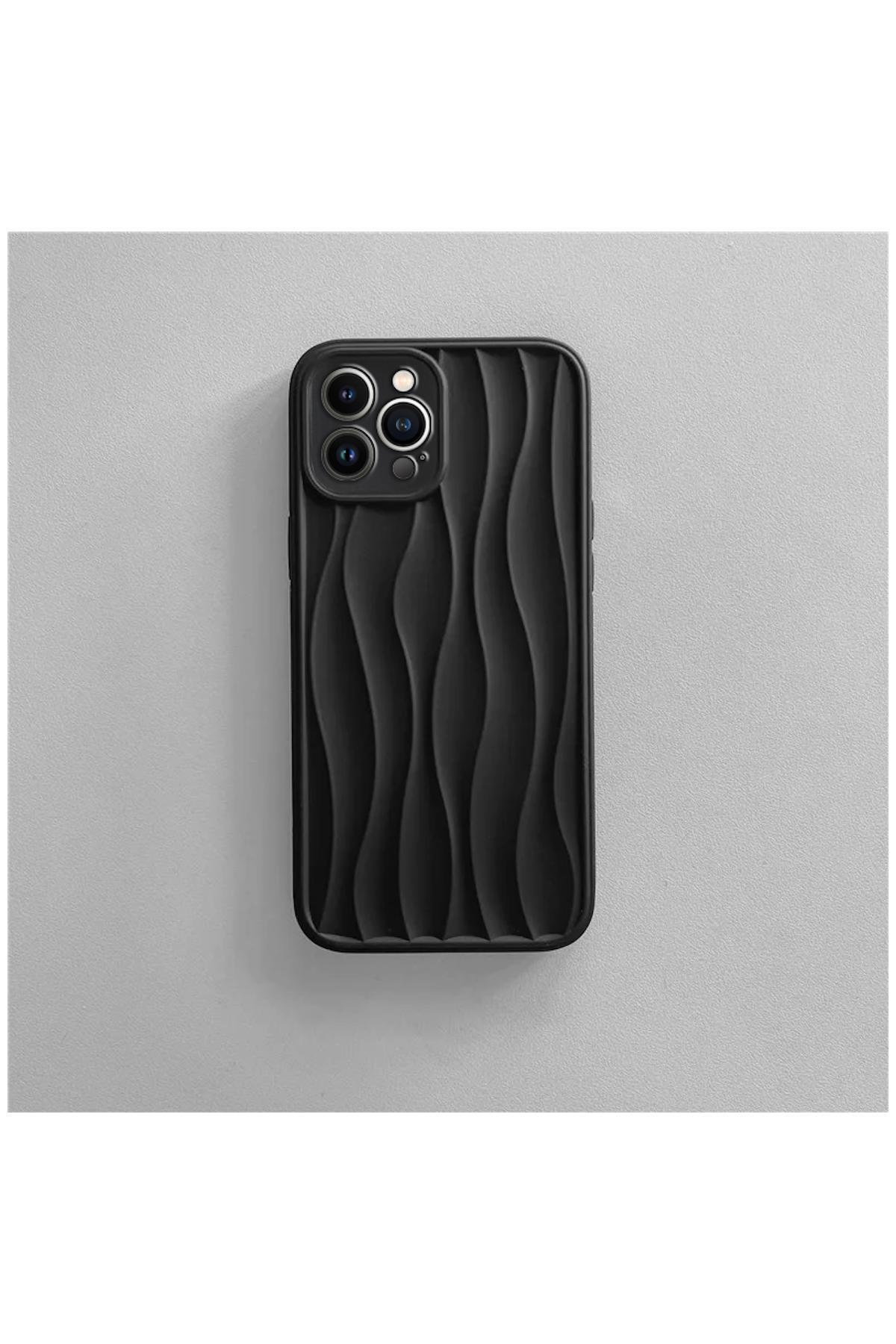 Apple iPhone 15 Pro Uyumlu Kılıf Zebana Line Art Silikon Kılıf