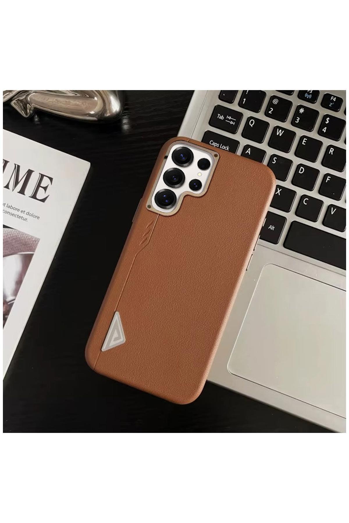 Samsung Galaxy S24 Ultra Uyumlu Kılıf Arvento Elite Deri Kılıf