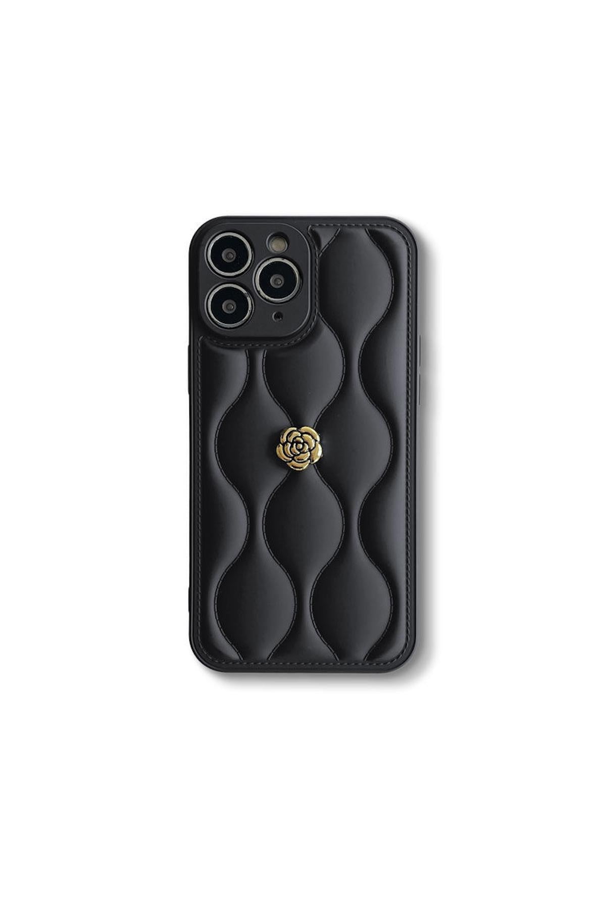 Apple iPhone 11 Pro Max Uyumlu Kılıf Zebana Camellia Deri Kılıf