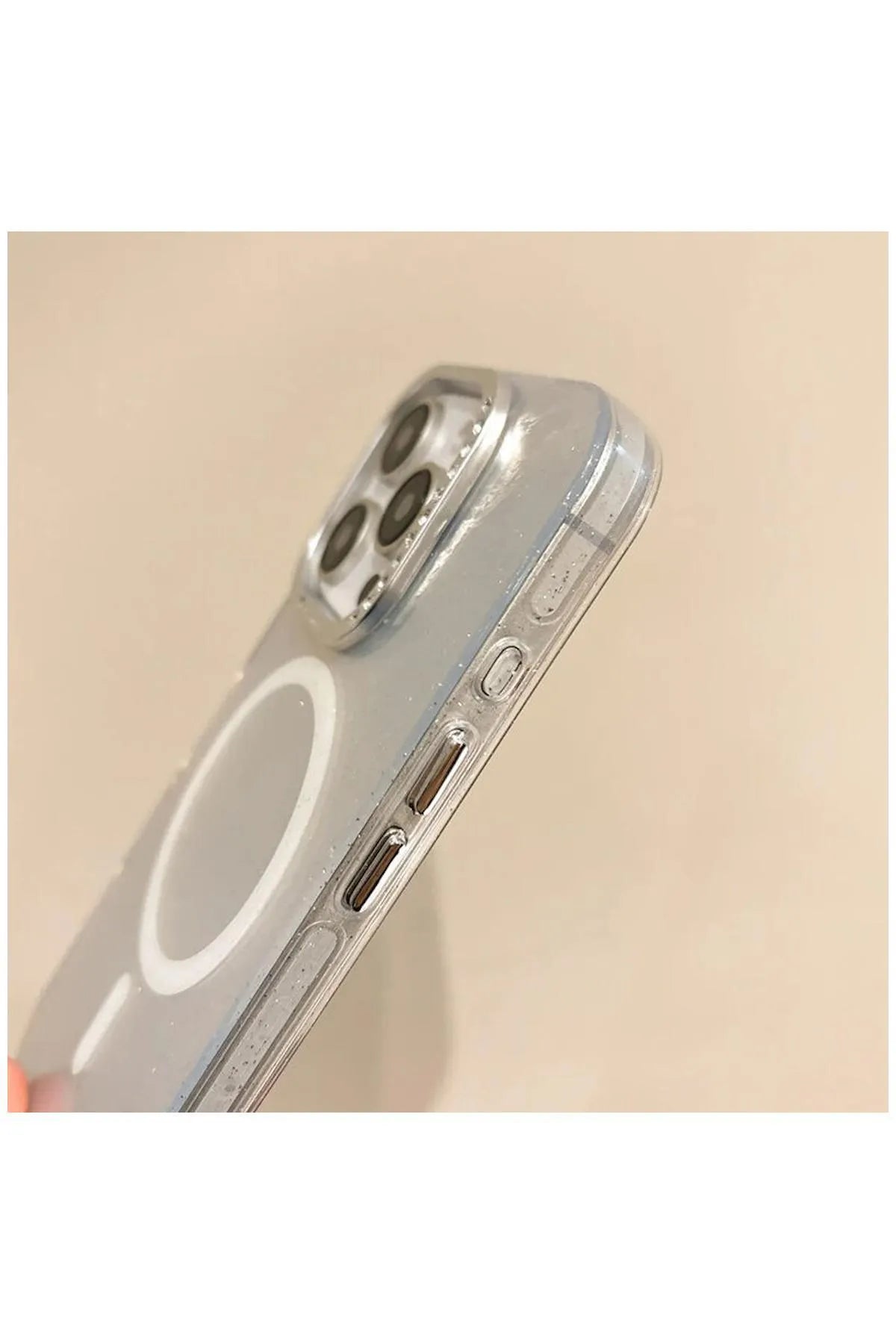 Apple iPhone 16 Pro Uyumlu Kılıf Glow Taşlı Silikon Kılıf