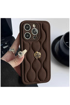 Apple iPhone 14 Pro Max Uyumlu Kılıf Zebana Camellia Deri Kılıf Kahverengi