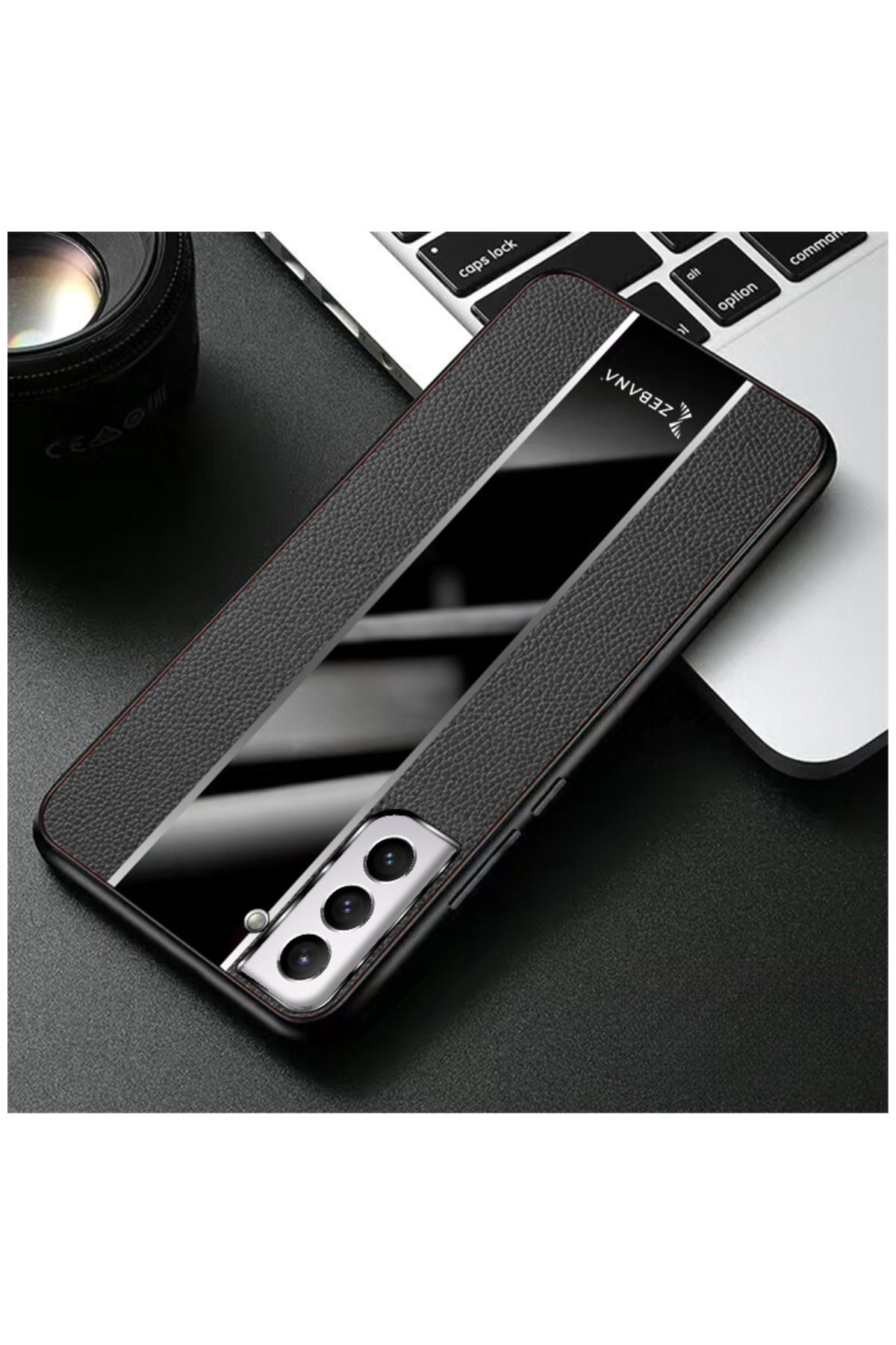 Samsung Galaxy S24 Plus Uyumlu Kılıf Zebana Premium Deri Kılıf