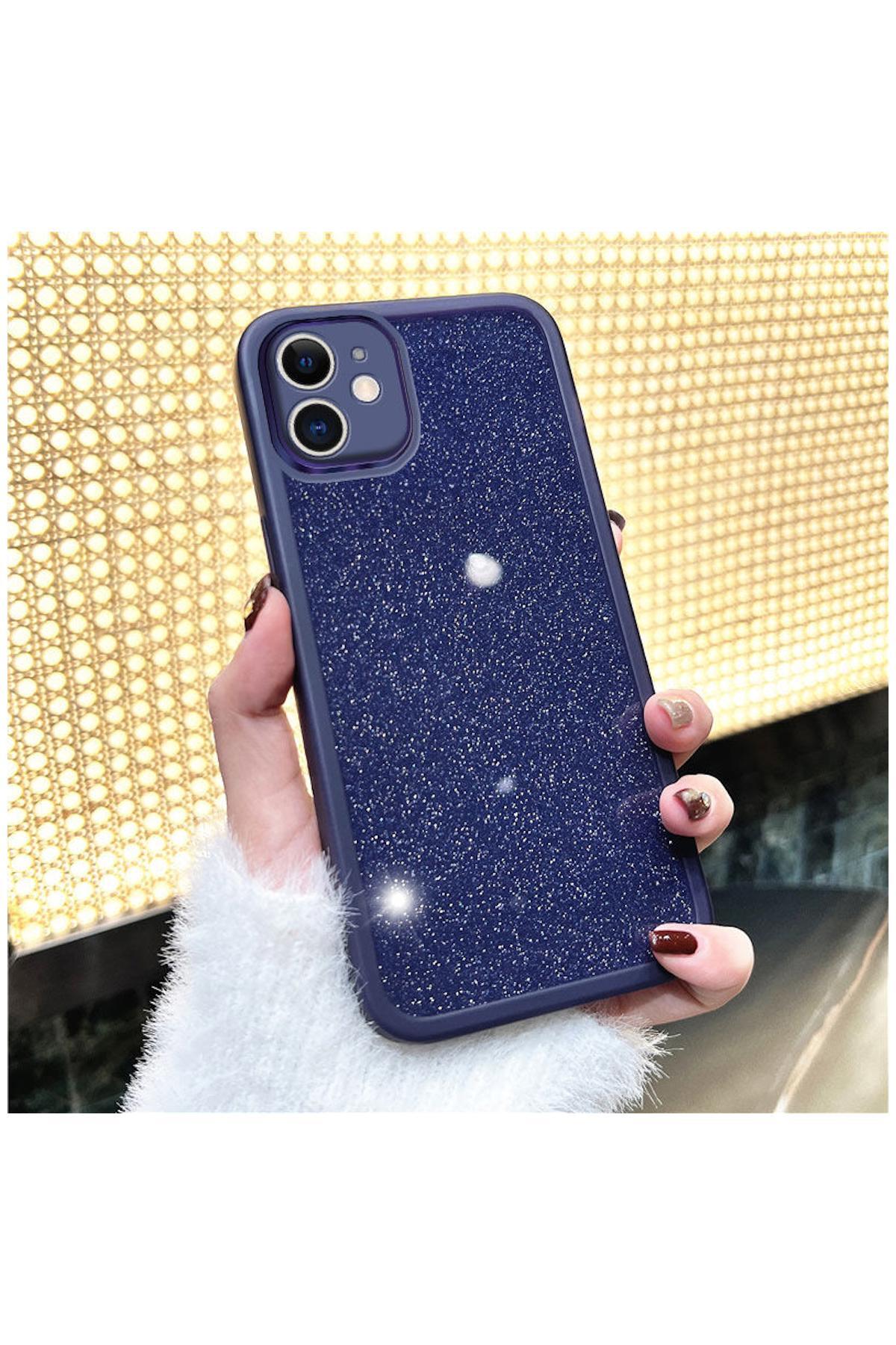 Apple iPhone 11 Uyumlu Kılıf Işıltım Silikon Kılıf – Kamera Lens Korumalı