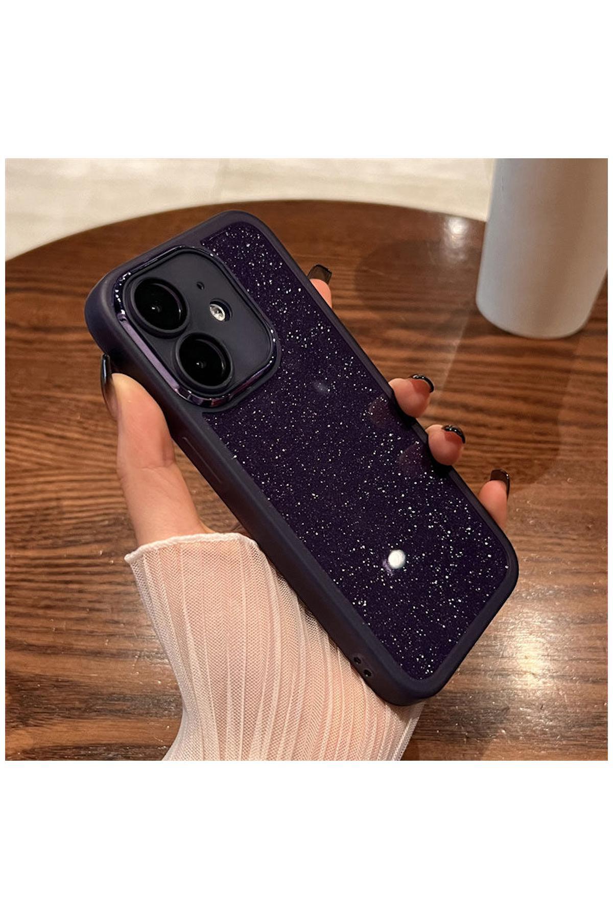 Apple iPhone 11 Uyumlu Kılıf Işıltım Silikon Kılıf – Kamera Lens Korumalı